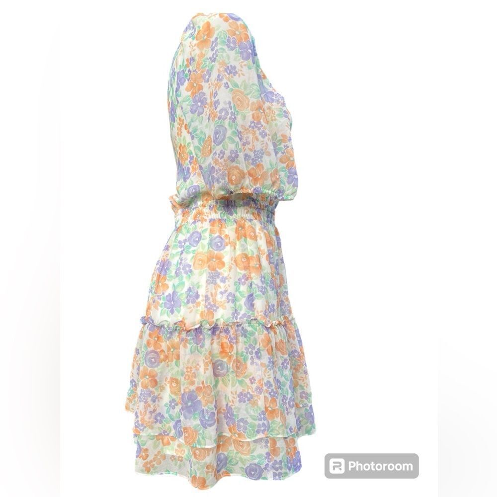 Wayf One Shoulder Ruffle Tiered Mini Dress - Picture 3 of 13